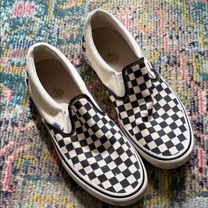 Vans Mens pro Checkered Slip-On Sneakers